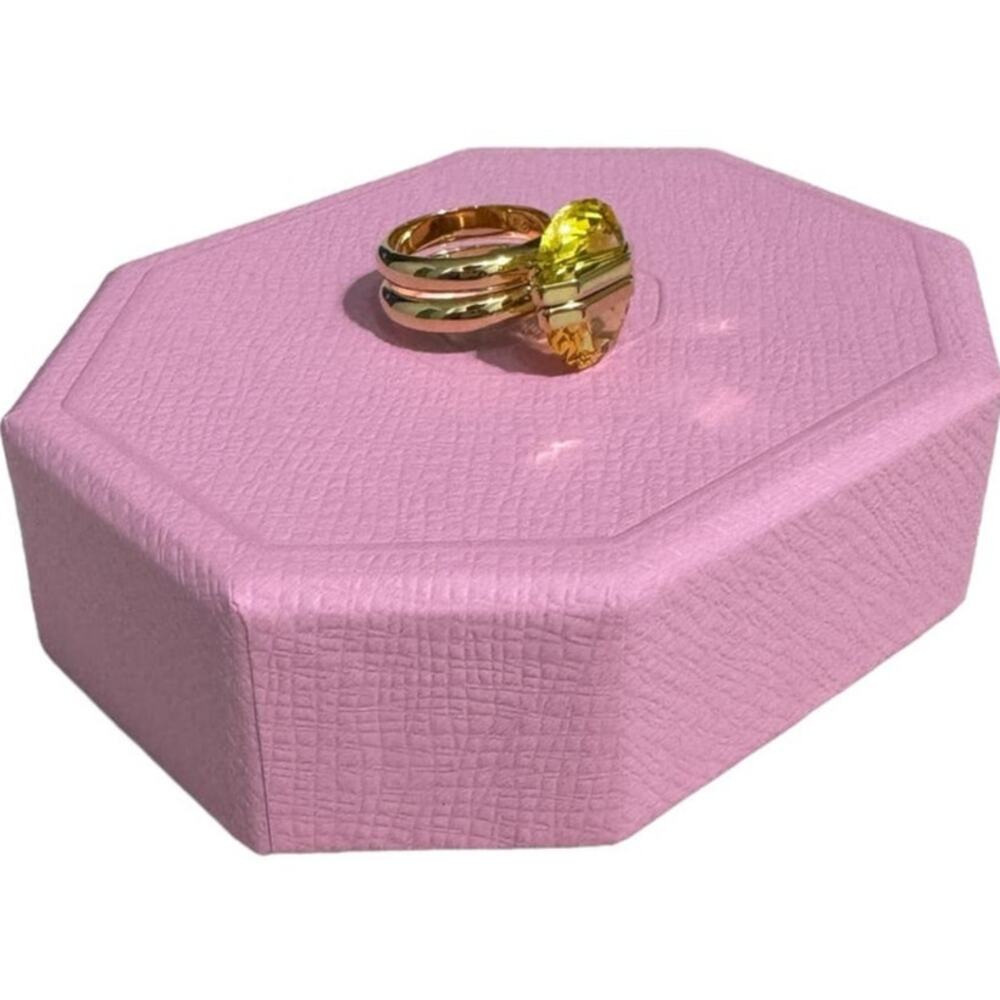 Swarovski Lucent ring Magnetic closure, Yellow, Gold-tone plated size 55/7 - Picture 2 of 7